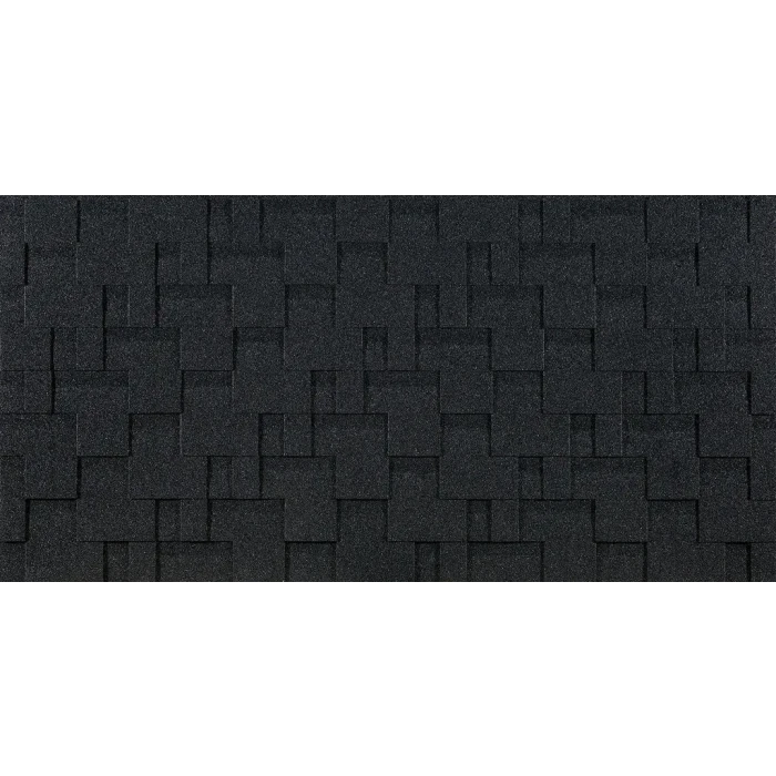 Гибкая черепица Docke EURASIA ЛАБИРИНТ Черный